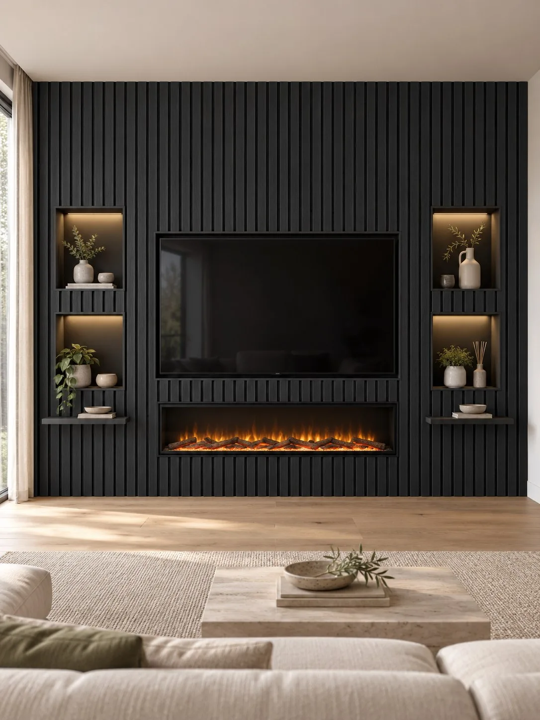 Full-width media wall design inspiration